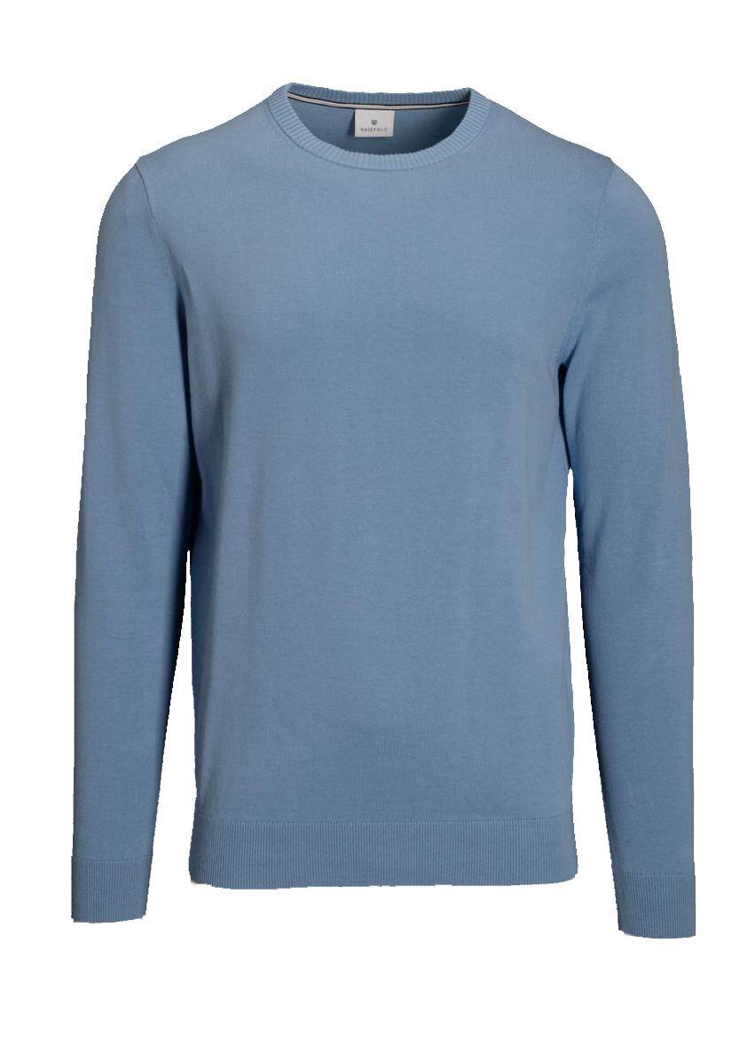 BASEFIELD - NOS Rundhals Pullover horizon - Gr. - 3XL von BASEFIELD