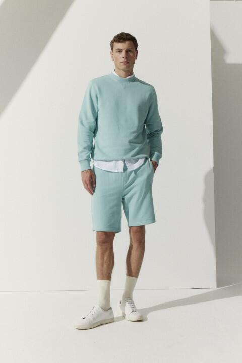 BASEFIELD - NOS Rundhals Sweatshirt sea green - Gr. - M von BASEFIELD