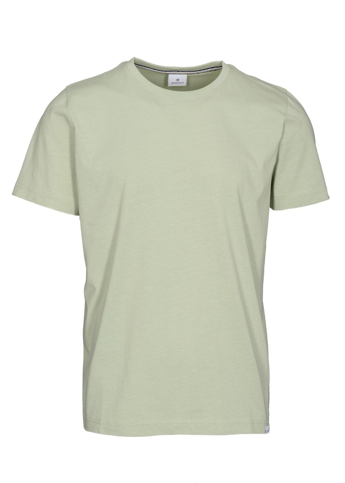 BASEFIELD - NOS Rundhals T-Shirt 1/2 Arm eucalyptus - Gr. - M von BASEFIELD