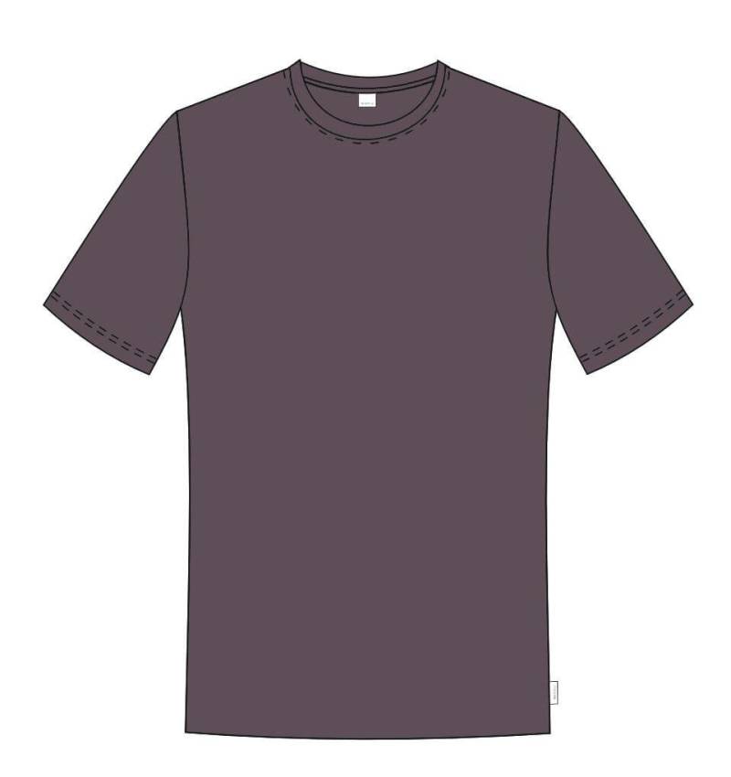 BASEFIELD - NOS Rundhals T-Shirt 1/2 aubergine - Gr. - 3XL von BASEFIELD