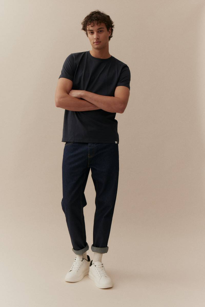 BASEFIELD - NOS Rundhals T-Shirt 1/2 night blue - Gr. - M von BASEFIELD