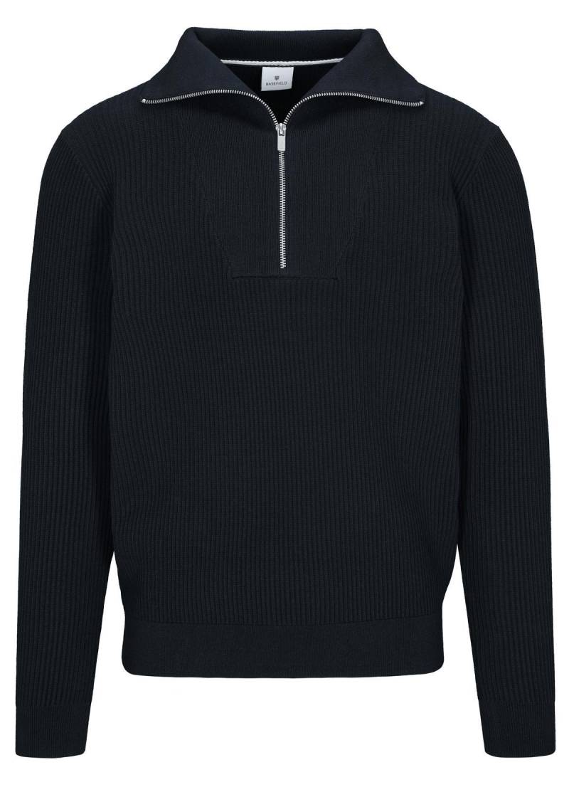 BASEFIELD - NOS Zip Troyer Pullover night blue - Gr. - XL von BASEFIELD