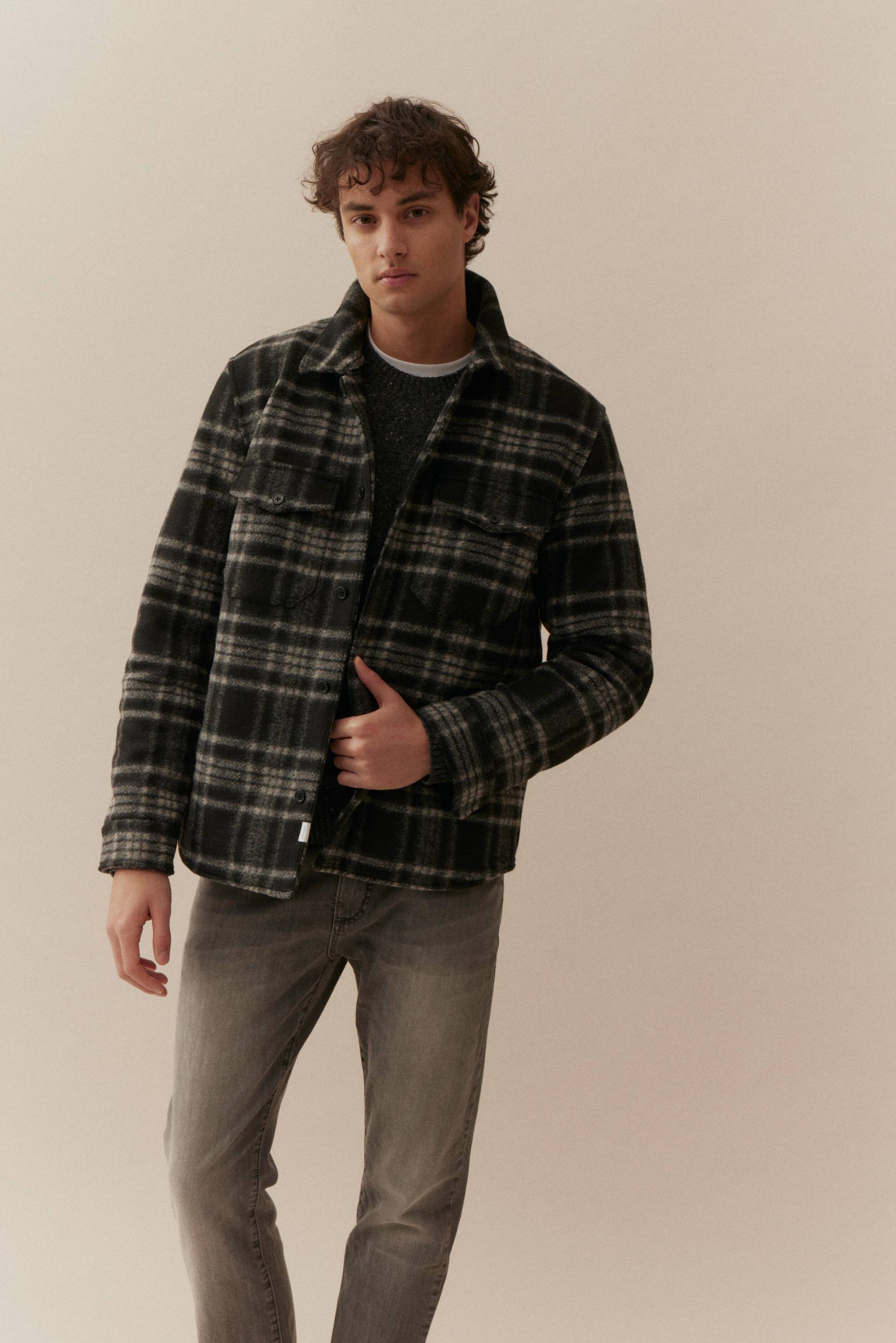 BASEFIELD - Overshirt black - Gr. - M von BASEFIELD