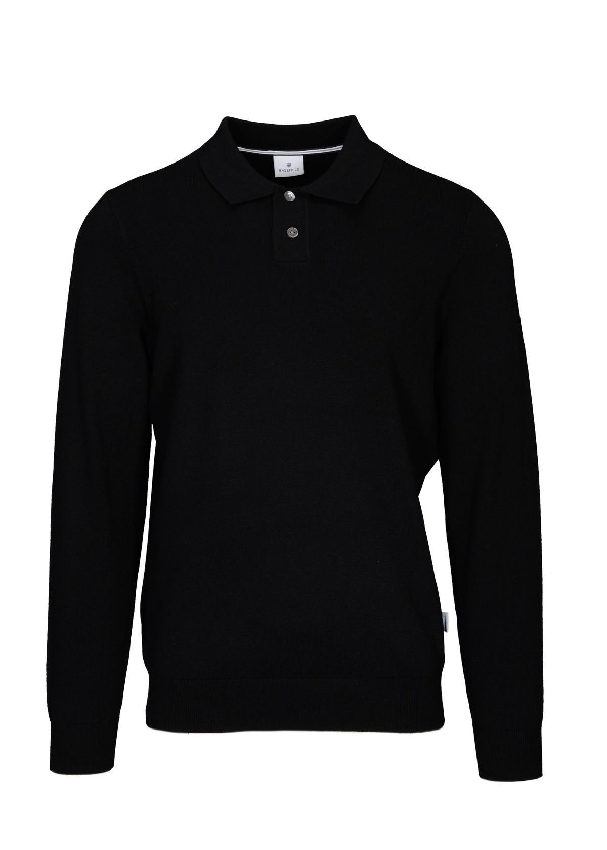 BASEFIELD - Polo Pullover black - Gr. - L von BASEFIELD
