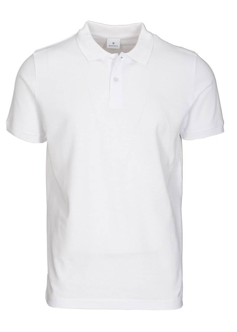 BASEFIELD - Polo Shirt 1/2 Arm white - Gr. - L von BASEFIELD