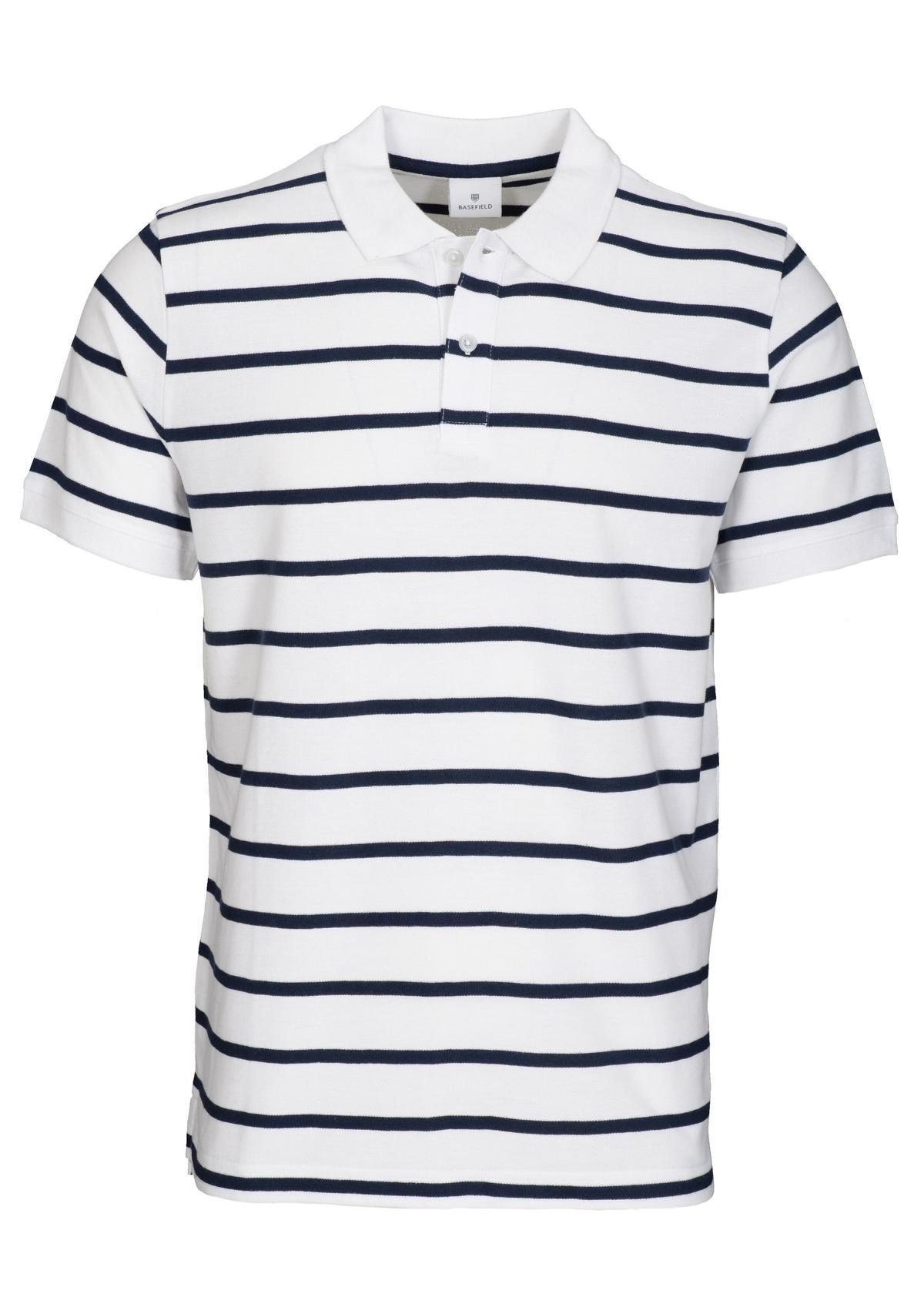 BASEFIELD - Polo Shirt 1/2 Arm white - Gr. - L von BASEFIELD