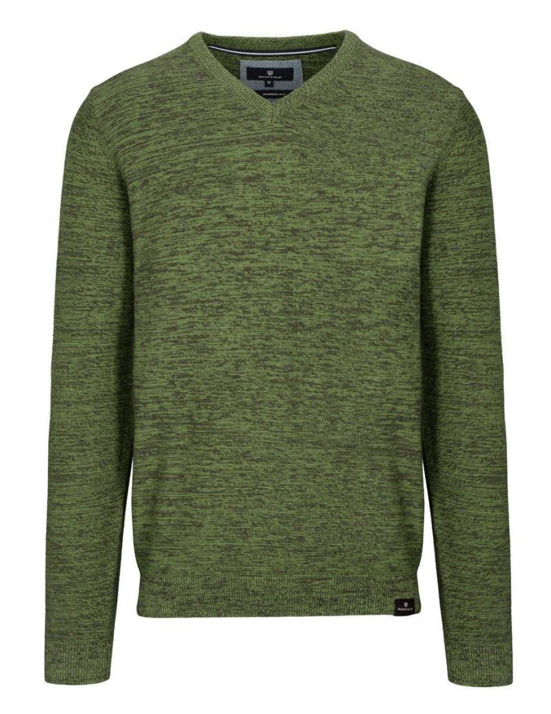 BASEFIELD - Pullover mit V-Ausschnitt grass - Gr. - L von BASEFIELD