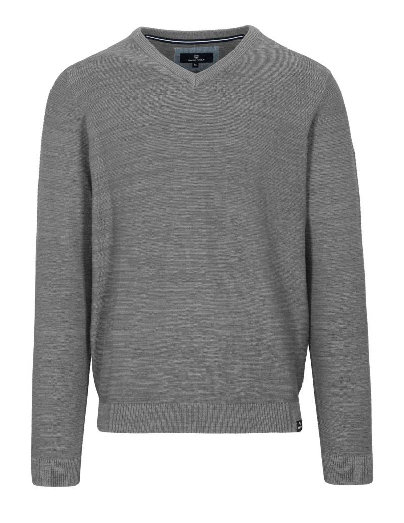 BASEFIELD - Pullover mit V-Ausschnitt winter grey - Gr. - XXL von BASEFIELD