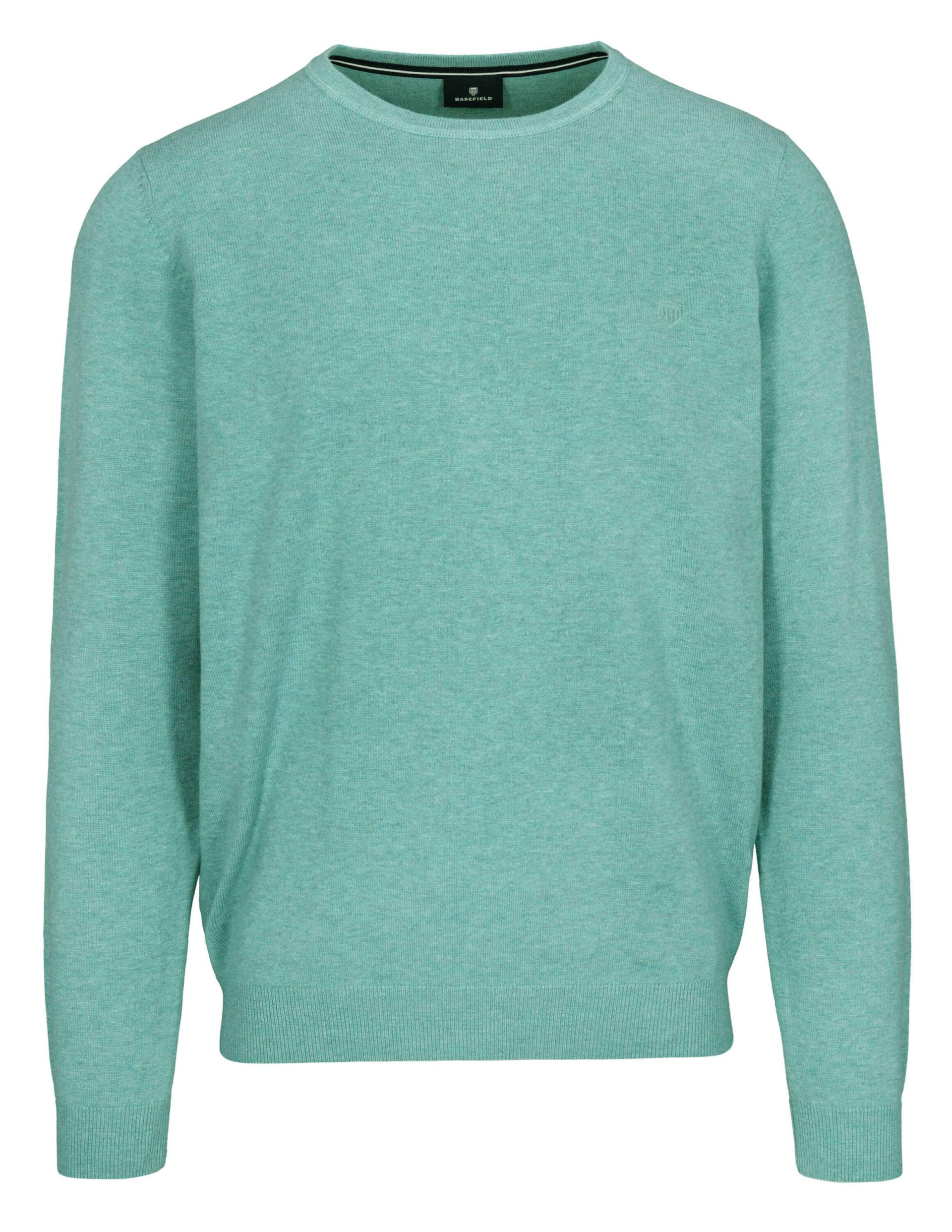 BASEFIELD - Rdh.-Pullover frosty green mel. - Gr. - 3XL von BASEFIELD