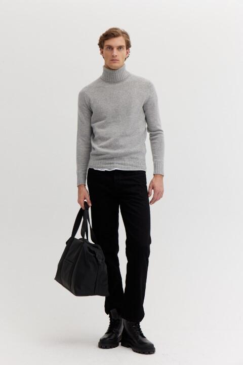 BASEFIELD - Rollkragen Pullover grey mel. - Gr. - M von BASEFIELD
