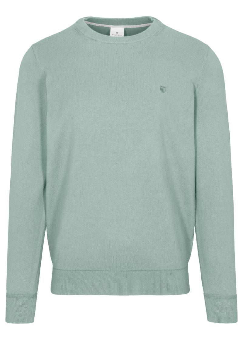 BASEFIELD - Rundhals Pullover arctic blue mel. - Gr. - M von BASEFIELD