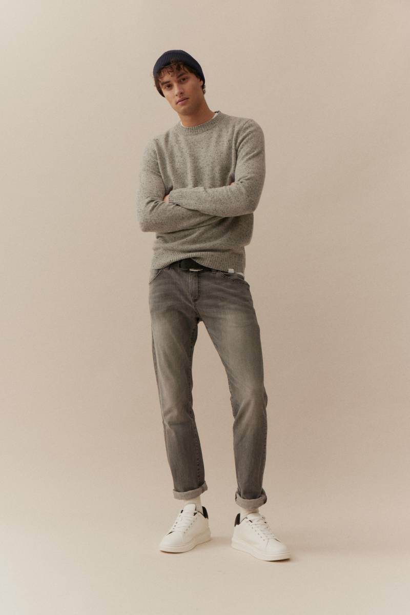 BASEFIELD - Rundhals Pullover arctic grey mel. - Gr. - XXL von BASEFIELD