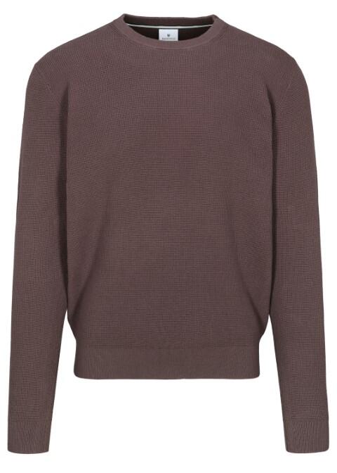 BASEFIELD - Rundhals Pullover aubergine - Gr. - S von BASEFIELD