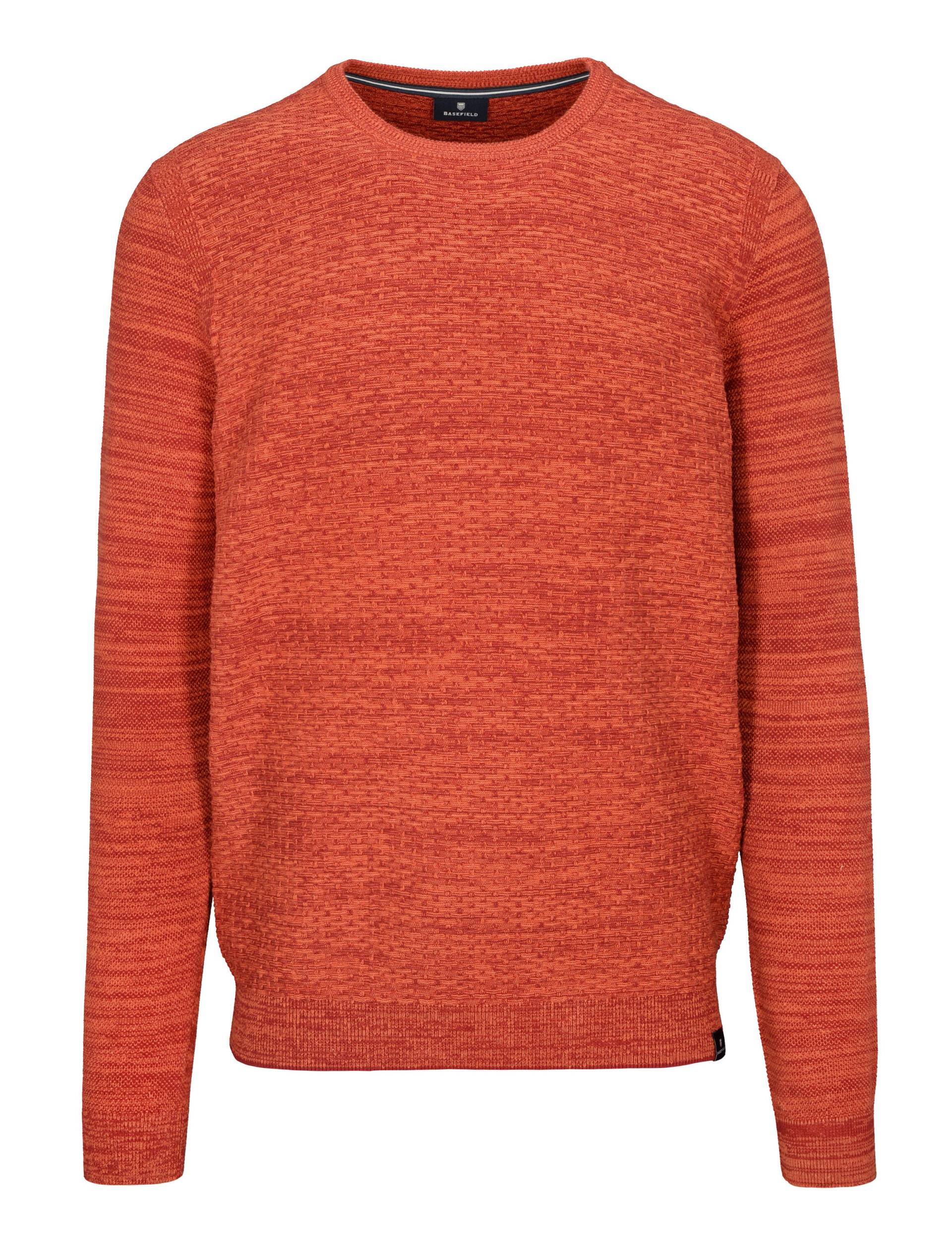 BASEFIELD - Rundhals Pullover autumn red - Gr. - XXL von BASEFIELD
