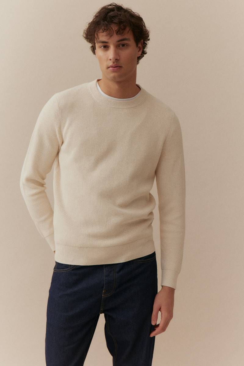 BASEFIELD - Rundhals Pullover cotton mel. - Gr. - XL von BASEFIELD