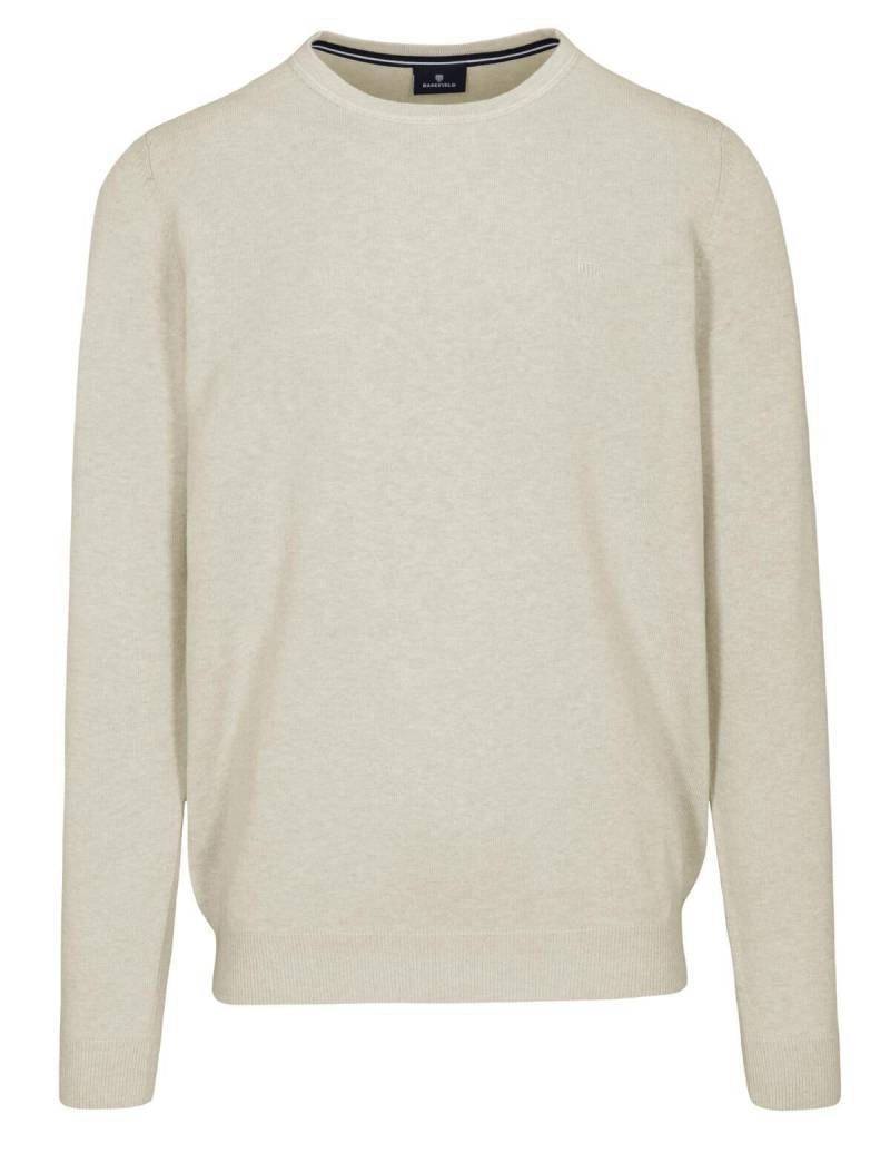 BASEFIELD - Rundhals Pullover dark sand mel. - Gr. - L von BASEFIELD