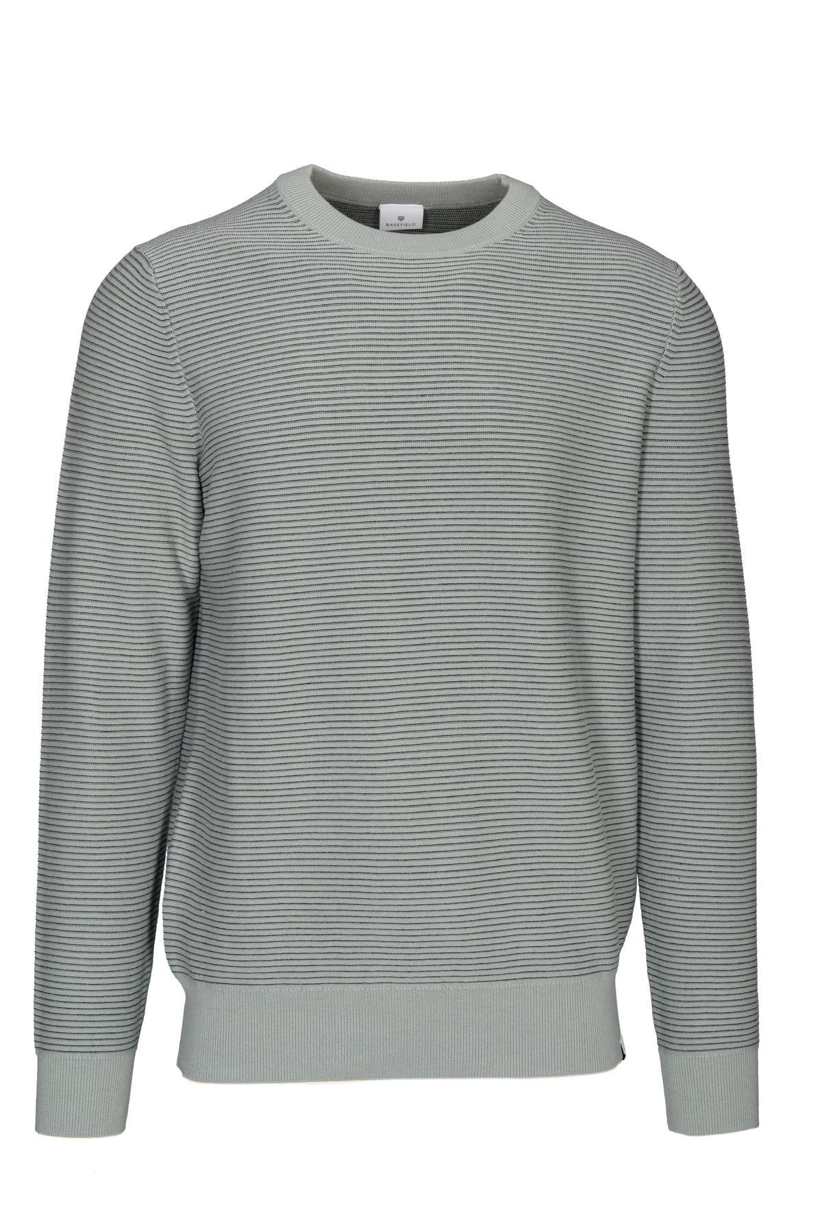 BASEFIELD - Rundhals Pullover dusty green - Gr. - 3XL von BASEFIELD