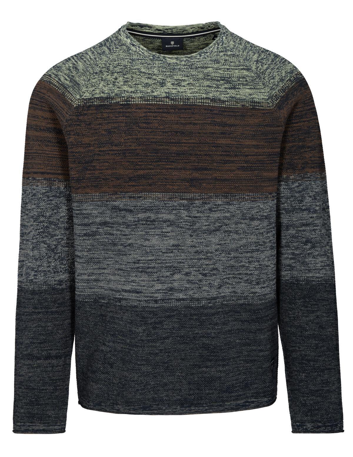 BASEFIELD - Rundhals Pullover frosty green - Gr. - XXL von BASEFIELD