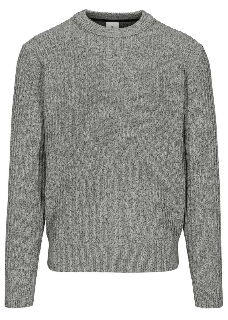 BASEFIELD - Rundhals Pullover grey mel. - Gr. - L von BASEFIELD
