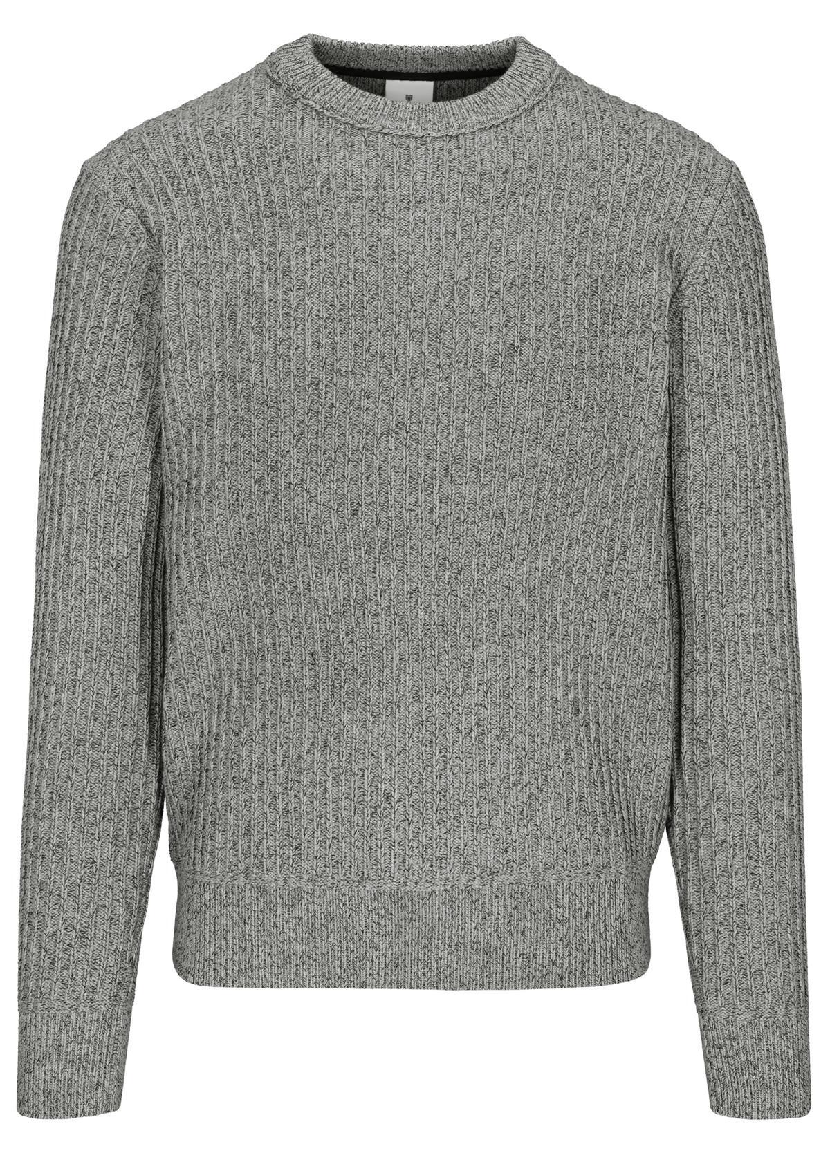 BASEFIELD - Rundhals Pullover grey mel. - Gr. - XXL von BASEFIELD