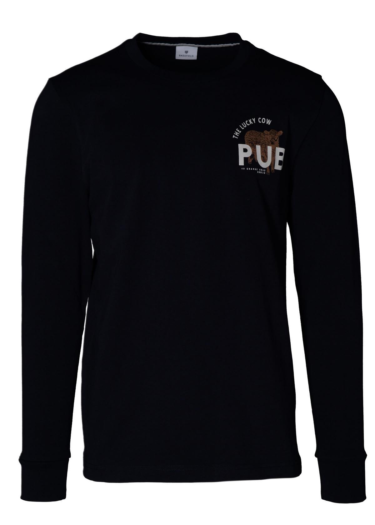 BASEFIELD - Rundhals Shirt 1/1 night blue - Gr. - XXL von BASEFIELD