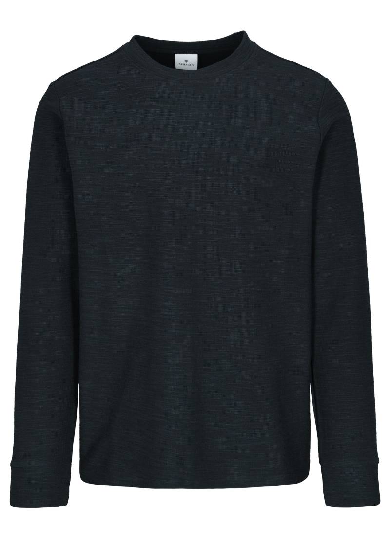 BASEFIELD - Rundhals Shirt longsleeve night blue - Gr. - M von BASEFIELD
