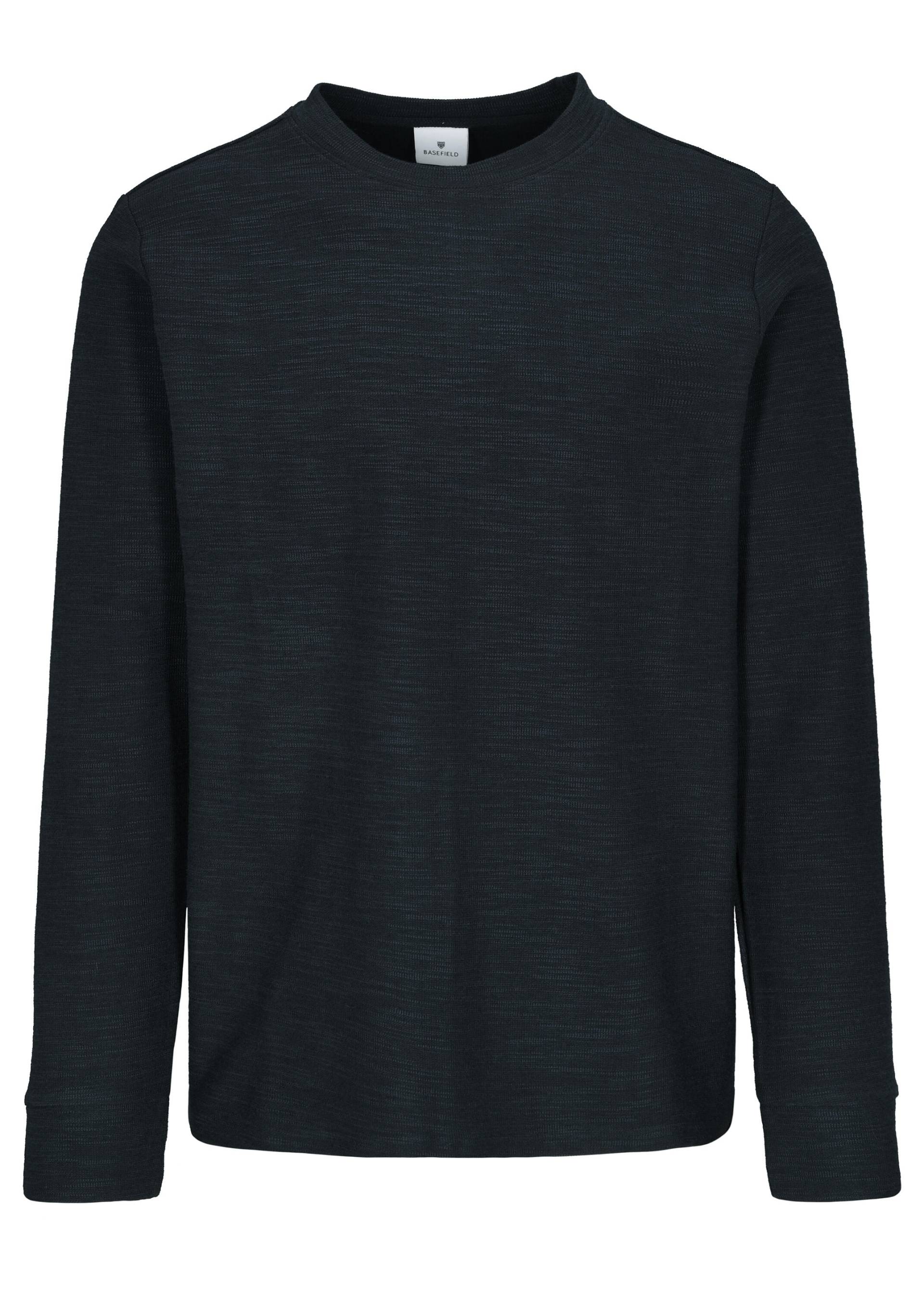 BASEFIELD - Rundhals Shirt longsleeve night blue - Gr. - XXL von BASEFIELD