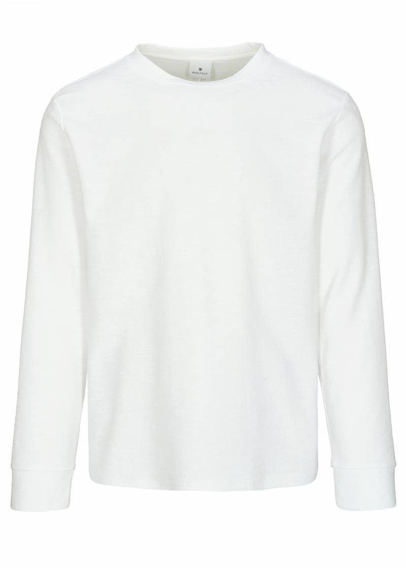 BASEFIELD - Rundhals Shirt longsleeve white - Gr. - L von BASEFIELD