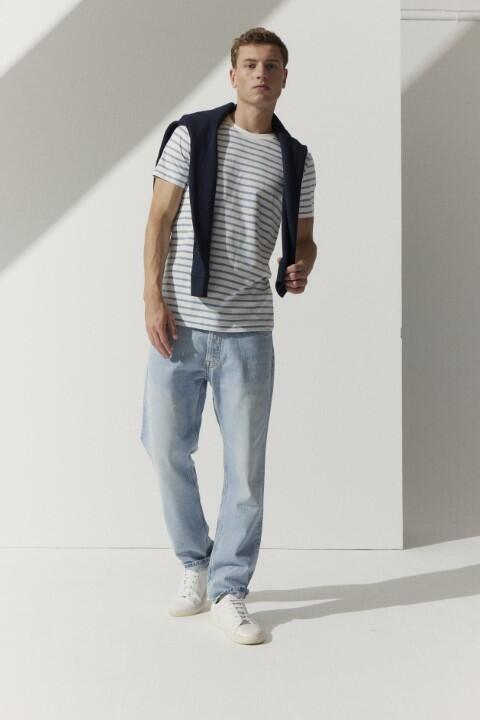 BASEFIELD - Rundhals T-Shirt 1/2 Arm blue dust - Gr. - 3XL von BASEFIELD