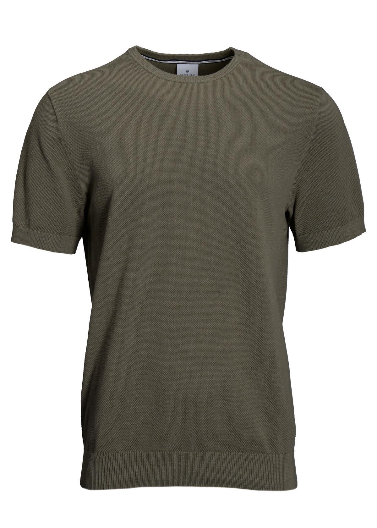 BASEFIELD - Rundhals T-Shirt 1/2 Arm moss green - Gr. - 3XL von BASEFIELD
