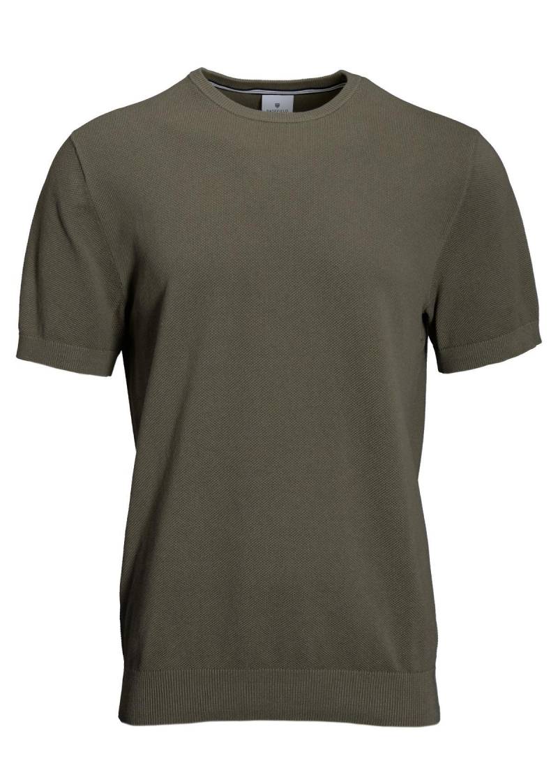 BASEFIELD - Rundhals T-Shirt 1/2 Arm moss green - Gr. - 3XL von BASEFIELD