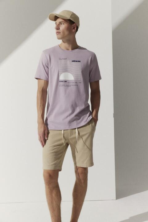 BASEFIELD - Rundhals T-Shirt 1/2 Arm smoky grape - Gr. - XXL von BASEFIELD