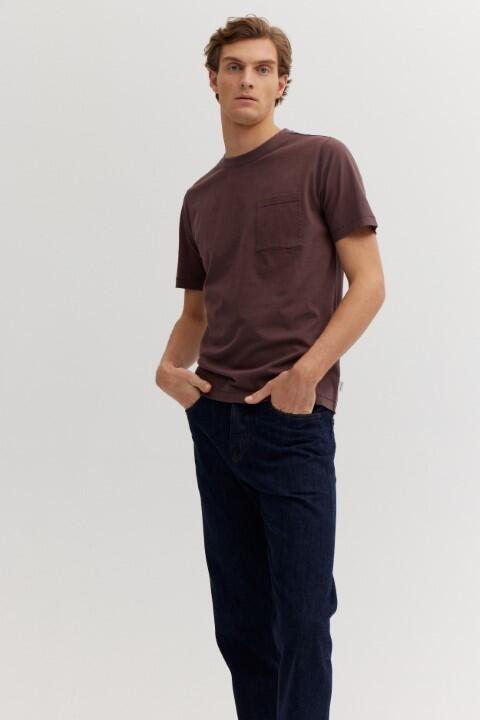 BASEFIELD - Rundhals T-Shirt 1/2 aubergine - Gr. - L von BASEFIELD