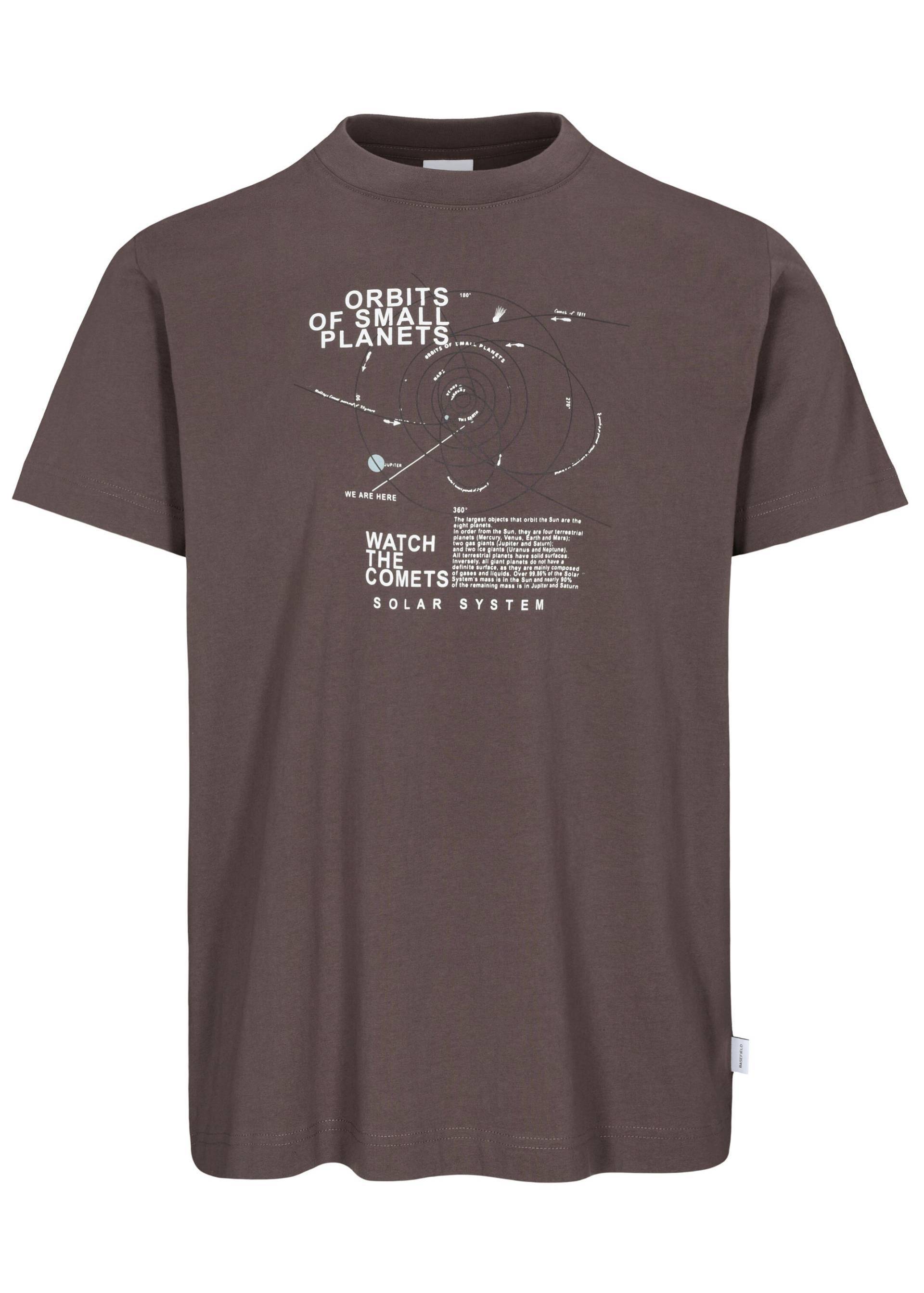 BASEFIELD - Rundhals T-Shirt 1/2 aubergine - Gr. - L von BASEFIELD