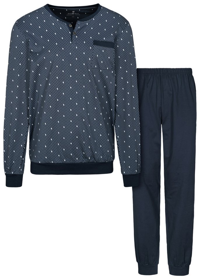 BASEFIELD Schlafanzug He.-Pyjama Merzerisiert von BASEFIELD