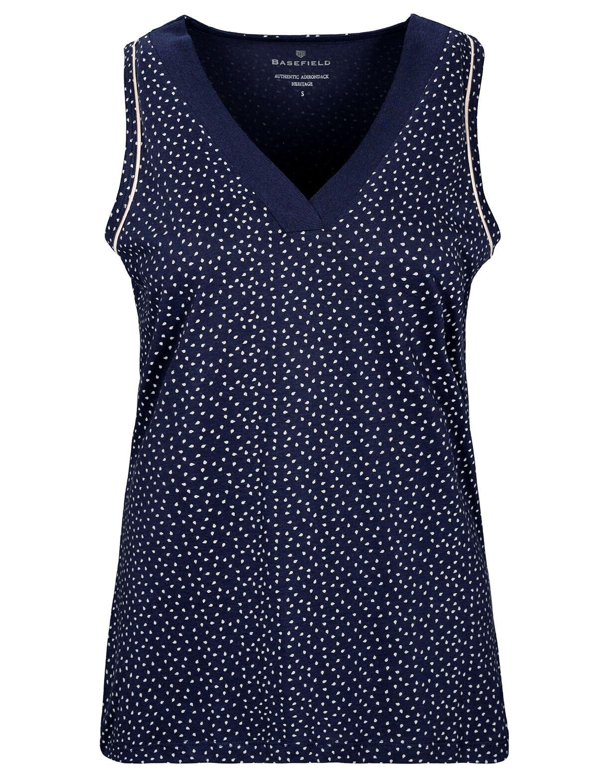 BASEFIELD - Shirt o.A. marine-creme - Gr. - L von BASEFIELD