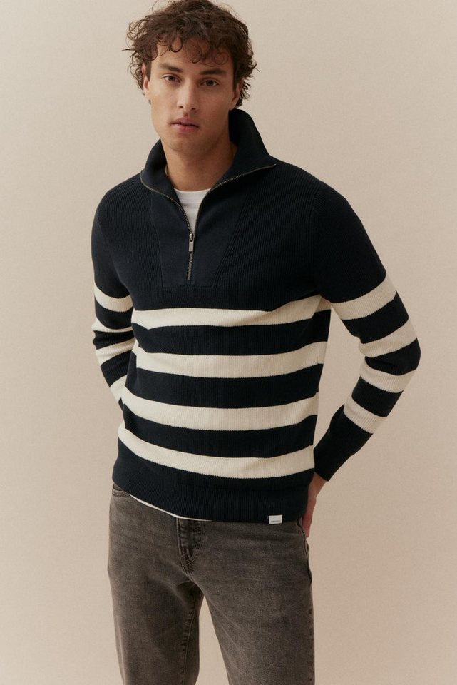 BASEFIELD Strickpullover Zip Troyer Pullover von BASEFIELD