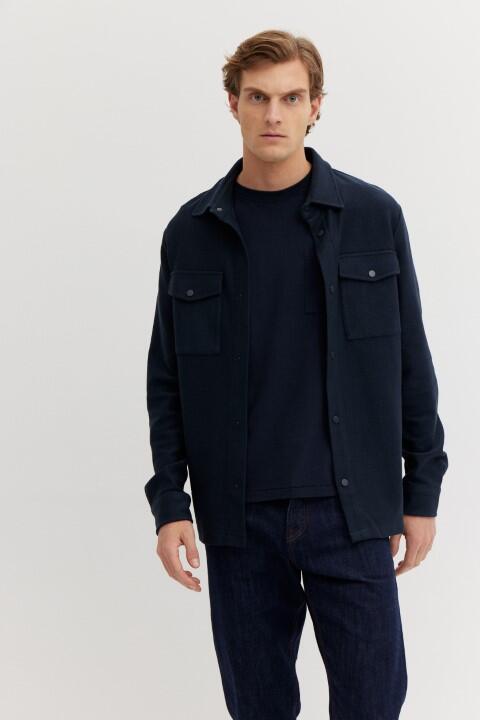 BASEFIELD - Sweat Cardigan night blue - Gr. - XL von BASEFIELD