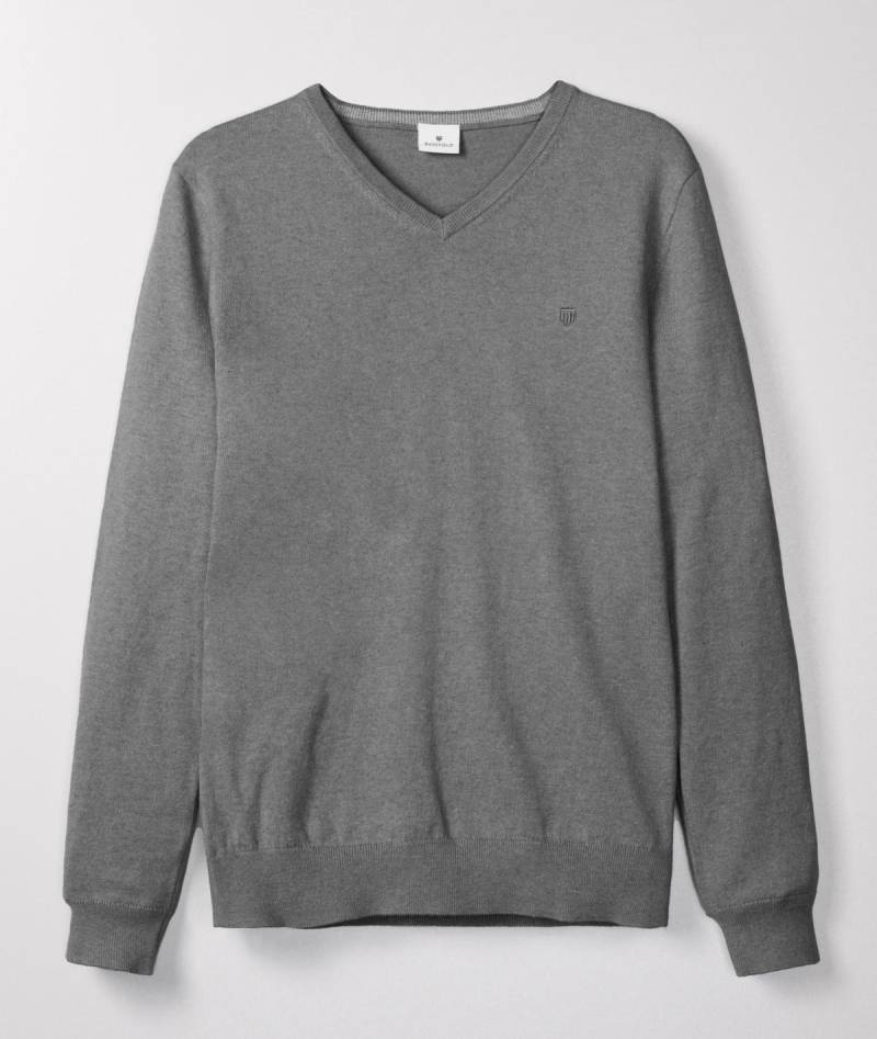 BASEFIELD - V Pullover arctic grey melange - Gr. - XXL von BASEFIELD