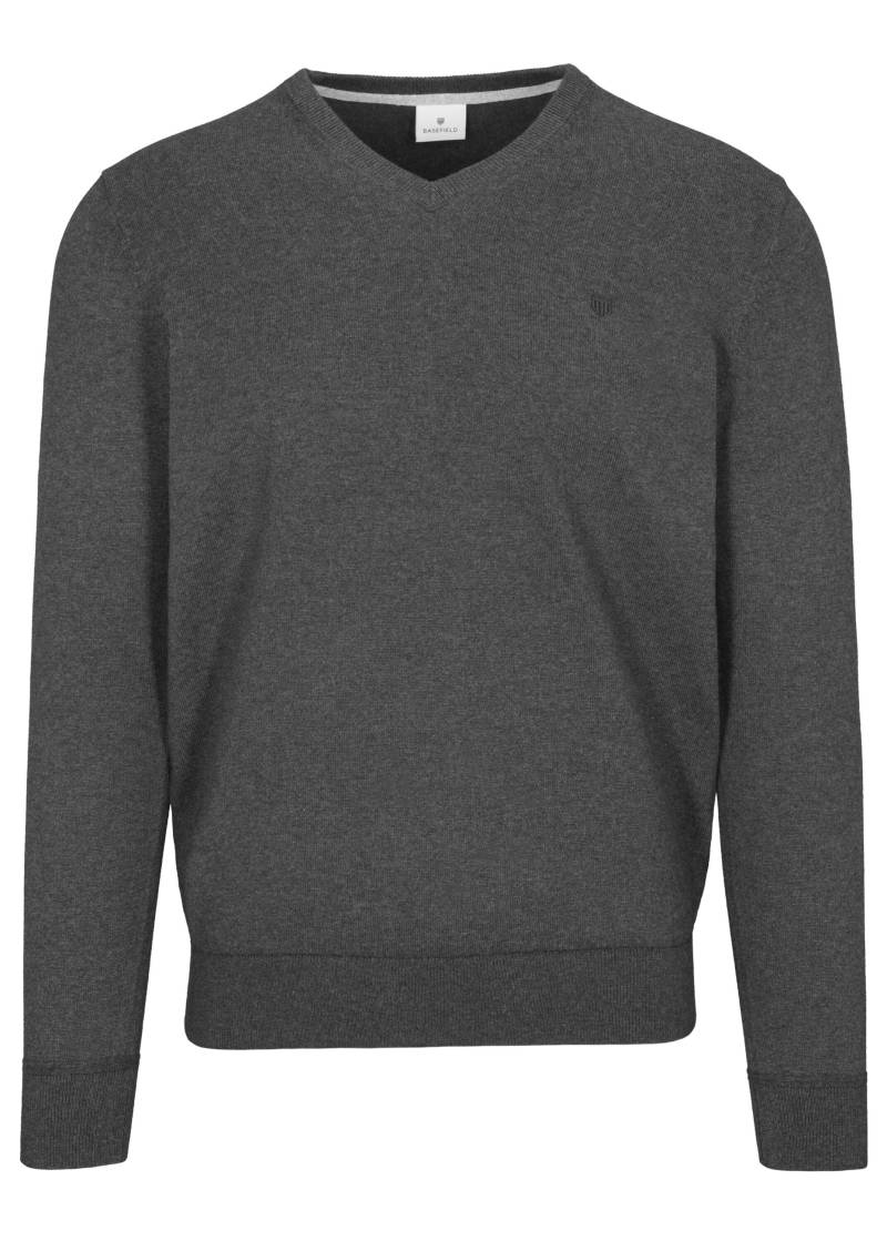 BASEFIELD - V Pullover graphite mel. - Gr. - XXL von BASEFIELD