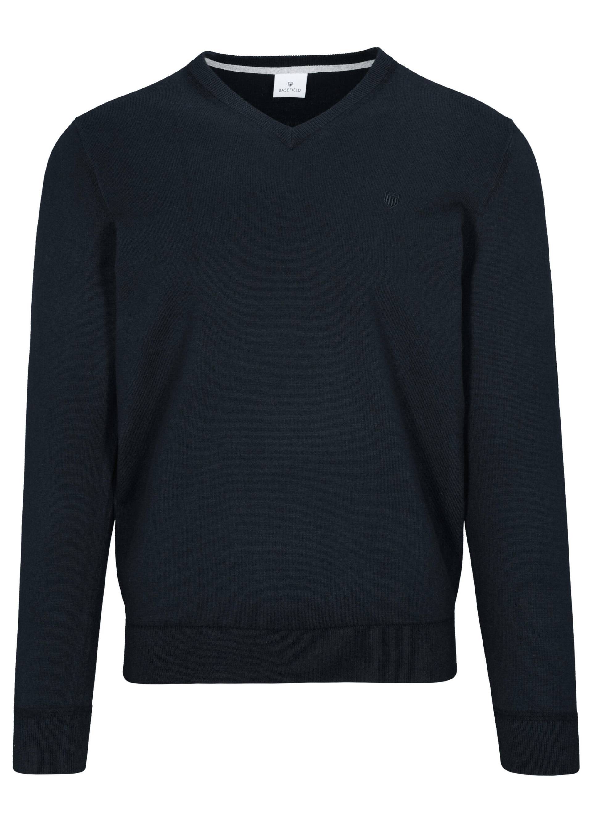 BASEFIELD - V Pullover night blue - Gr. - L von BASEFIELD
