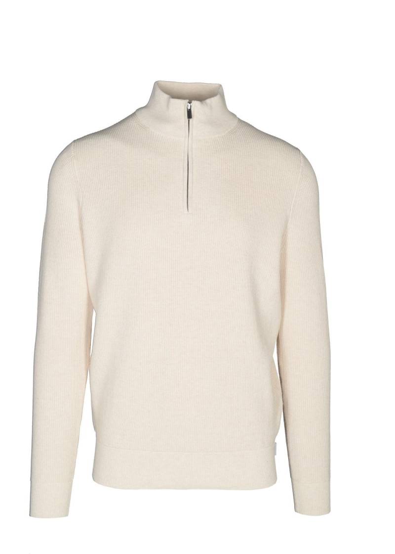 BASEFIELD - Zip Troyer Pullover cotton mel. - Gr. - XXL von BASEFIELD