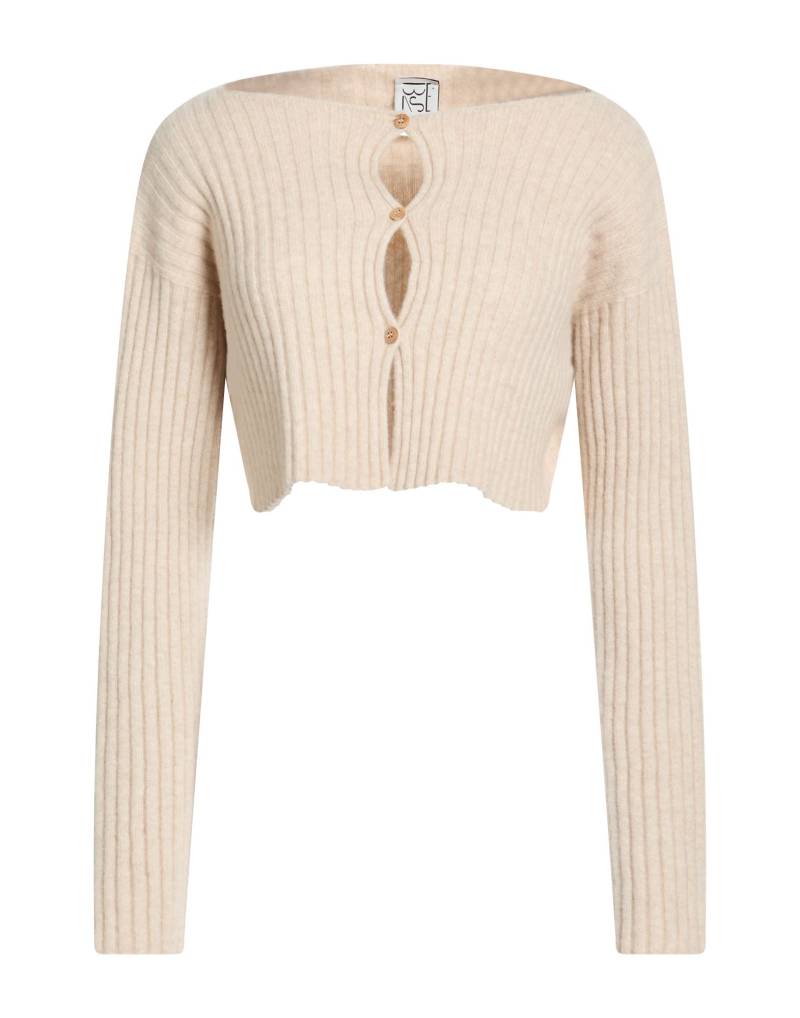 BASERANGE Strickjacke Damen Beige von BASERANGE