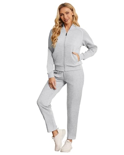 BASICDOT Jogginganzug Damen Set Lang Trainingsanzug Zweiteiler Frauen Freizeitanzug Langarm Reißverschluss 7013-XXL BASICDOT Jogginganzug Damen Set Lang Trainingsanzug Zweiteiler Frauen Freizeitanzug Langarm Reißverschluss 7013-XXL von BASICDOT