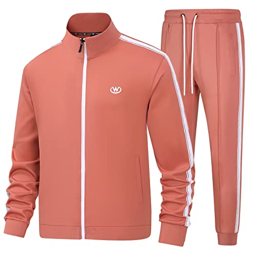 BASICDOT Trainingsanzug Herren Set Jogginganzug Herren Sportanzug Langarm Freizeitanzug Männer Tracksuit JW-3610-L von BASICDOT
