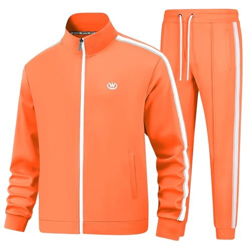 BASICDOT Trainingsanzug Herren Set Jogginganzug Herren Sportanzug Langarm Freizeitanzug Männer Tracksuit JW-3612-XL von BASICDOT