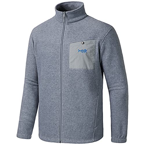 Bassdash AllDay Herren Polarfleecejacke mit Durchgägigem Reißverschluss weicher atmungsaktiver mittelschwerer Polarfleece Wintermantel mit Taschen Bassdash AllDay Herren Polarfleecejacke mit Durchgägigem Reißverschluss weicher atmungsaktiver mittelschwerer Polarfleece Wintermantel mit Taschen von Bassdash