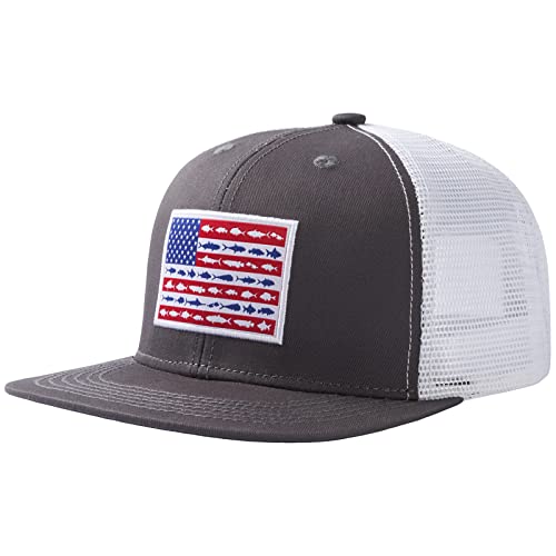 Bassdash Flache Trucker Cap Verstellbar Snapback Cap Baseballkappen Mesh Rückseite für Herren Damen Angeln Jagd von Bassdash