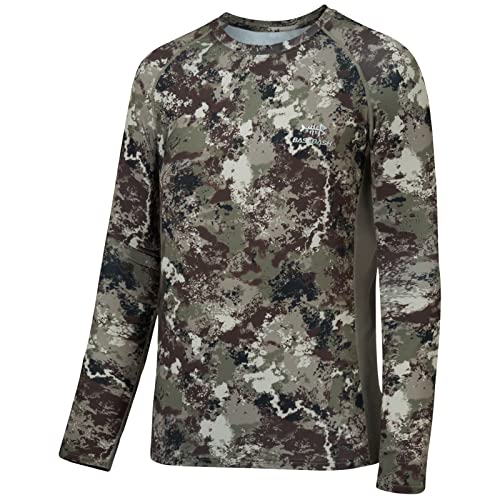 Bassdash Herren Jagd Camo Performance Langarm Shirt Angeln UPF50+ FS13M, Grunge, Camouflage, 5X-Groß von Bassdash