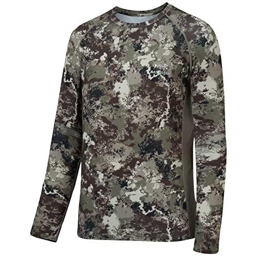 Bassdash Herren Jagd Camo Performance Langarm Shirt Angeln UPF50+ FS13M, Grunge, Camouflage, Klein von Bassdash